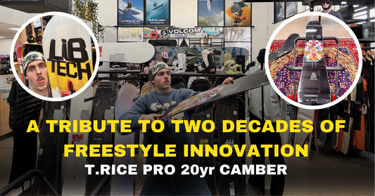 Lib Tech T.Rice Pro 20yr Camber snowboard on display at Boardstore, snowboarding gear shop