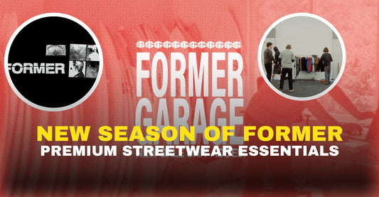 New season Former premium streetwear essentials banner at Welcome Boardstore, Australia.