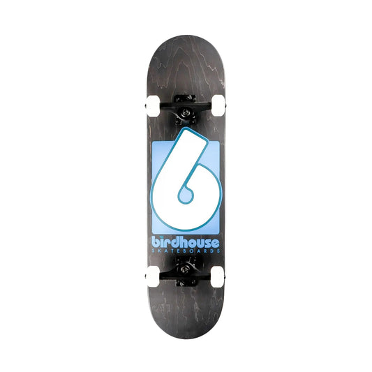 Birdhouse Level 3 B Logo Complete Skateboard Black Blue 8.0
