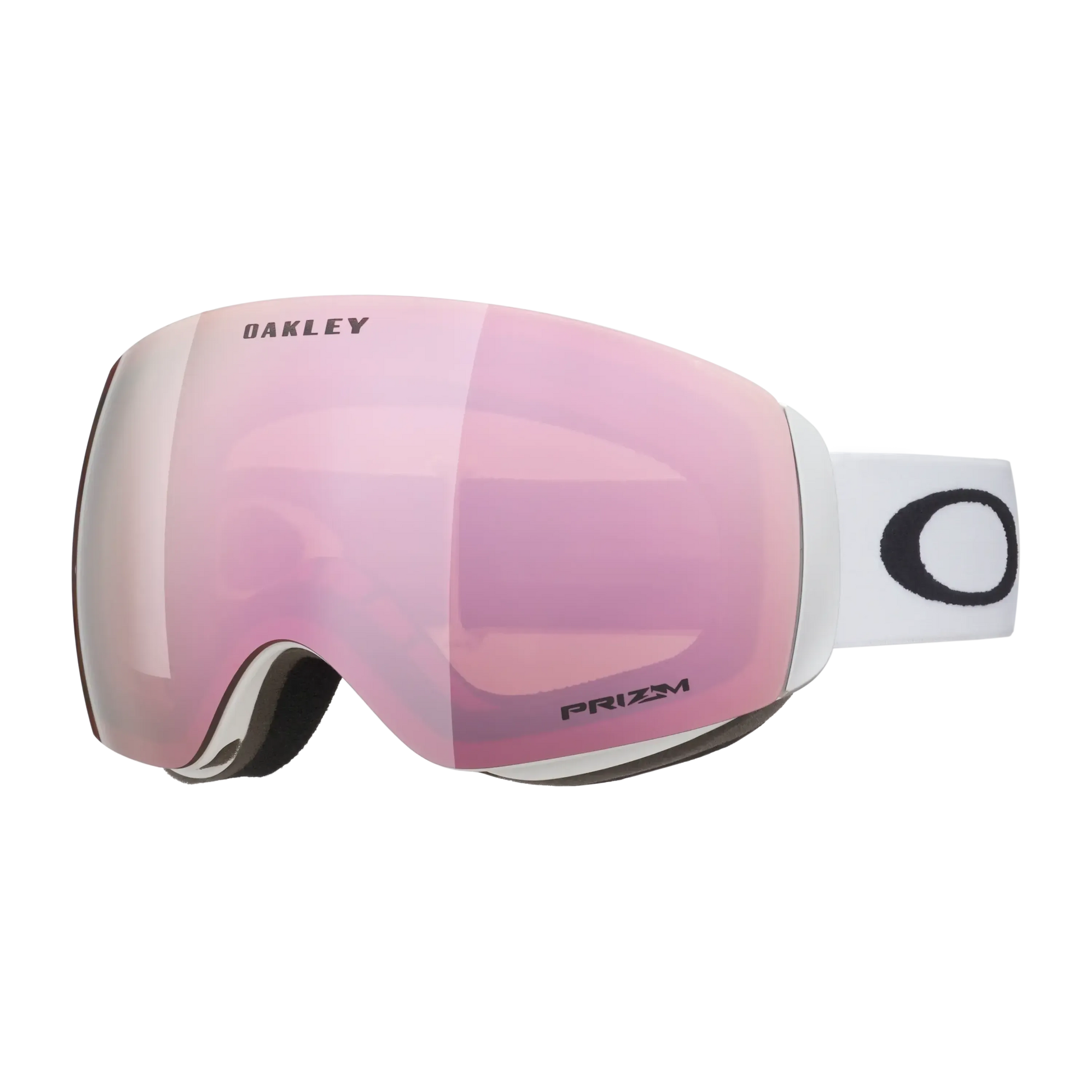 Oakley Flight Deck M Snow Goggles | White with rose gold pink