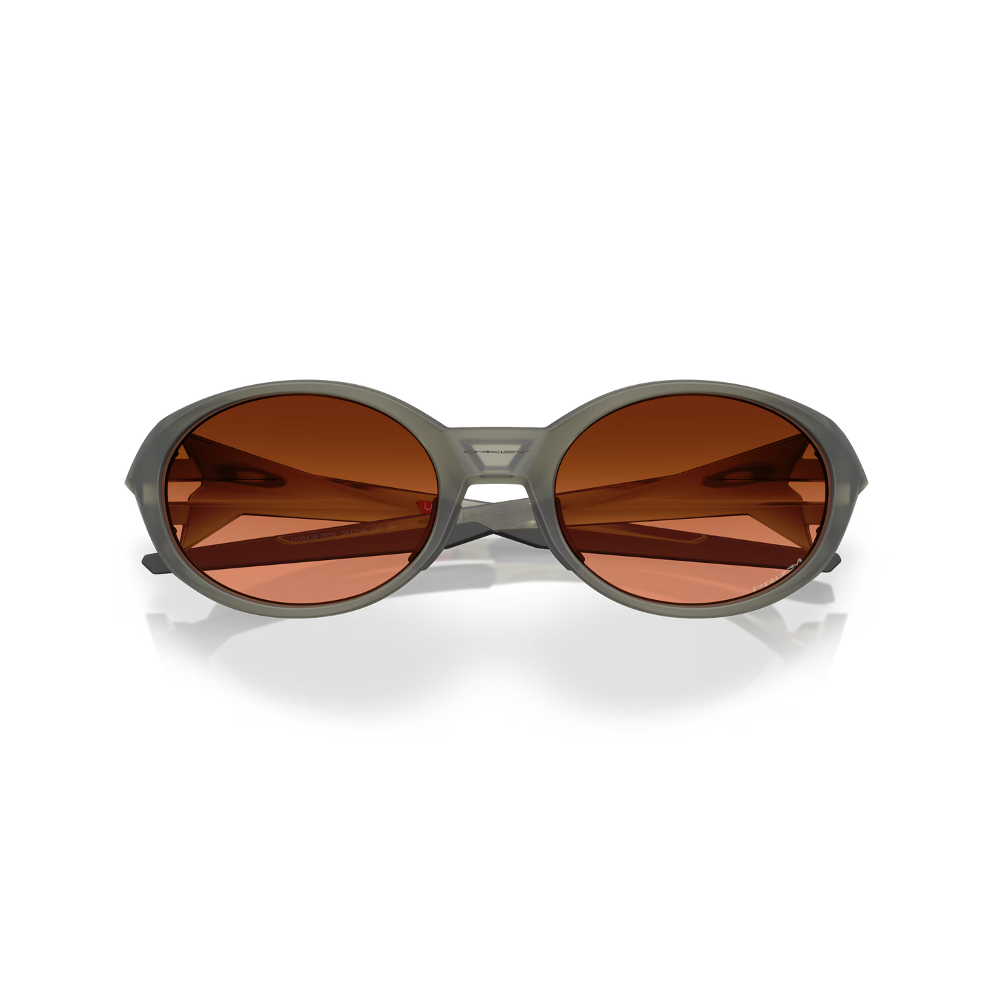 Sunglasses with brown lenses and gray frame on a transparent background