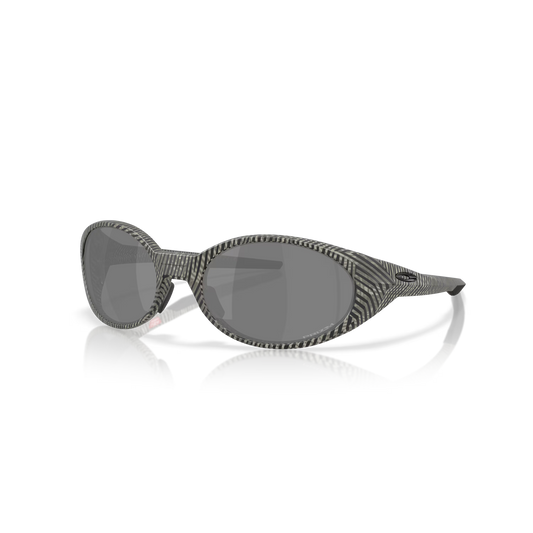 Sunglasses with a zebra pattern frame on a white background