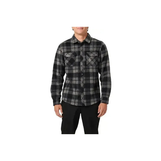 O'Neill Glacier Plaid High Pile Superfleece Jacket - Phantom