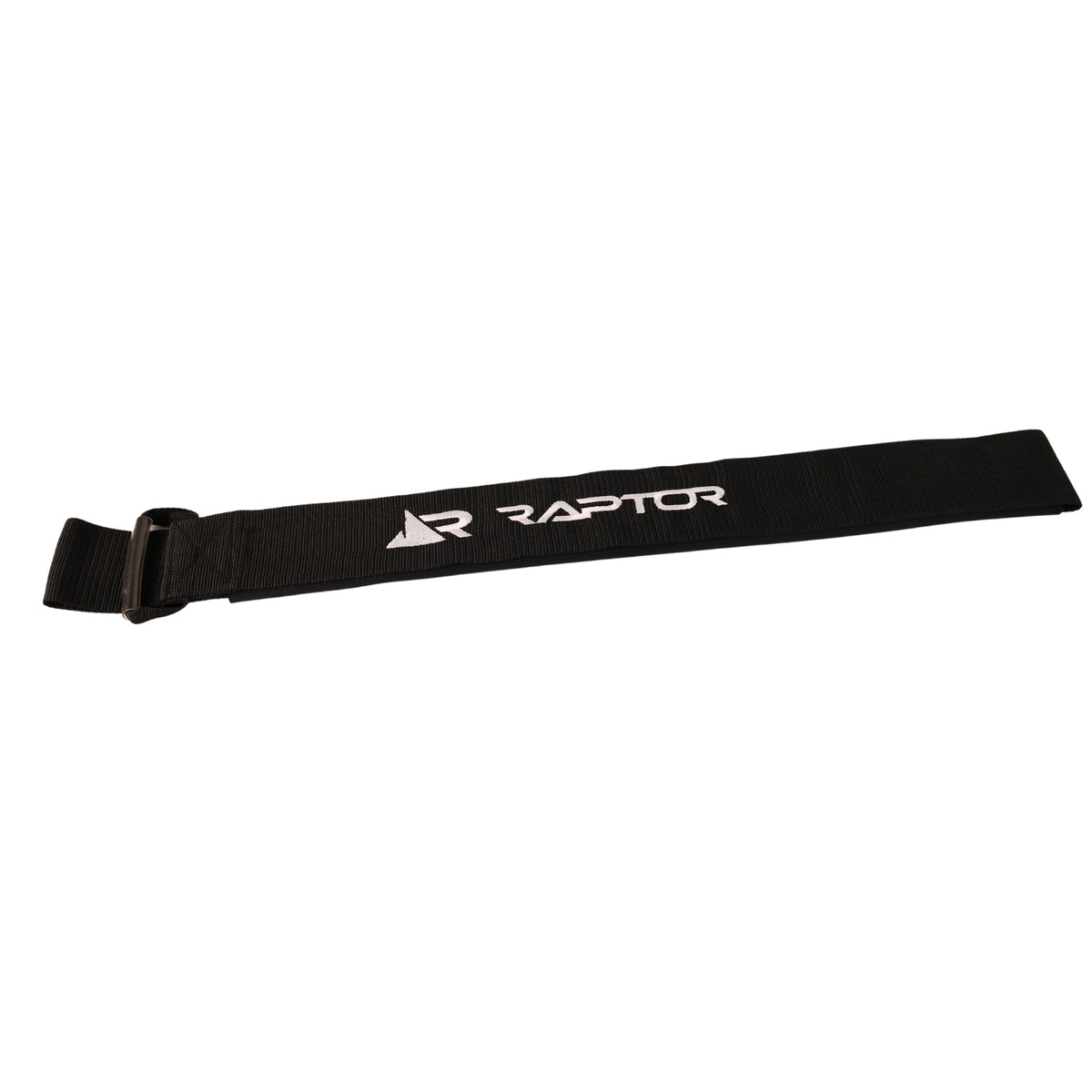 2027 Raptor Kneeboard Strap 3in Standard Black — full strap with stainless roller