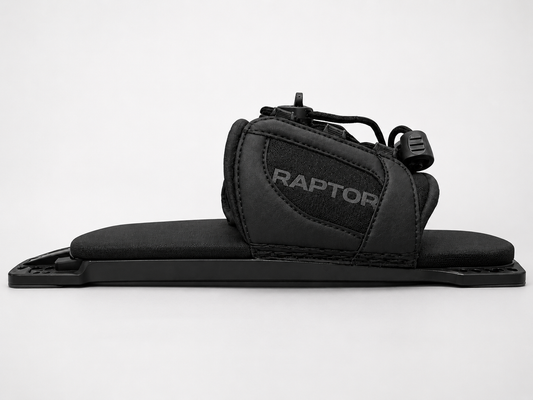 2027 Raptor Capital RTP Black — side profile on plate