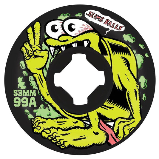 Slime Balls Gremmie Vomit Black 53mm 99A Skateboard Wheels