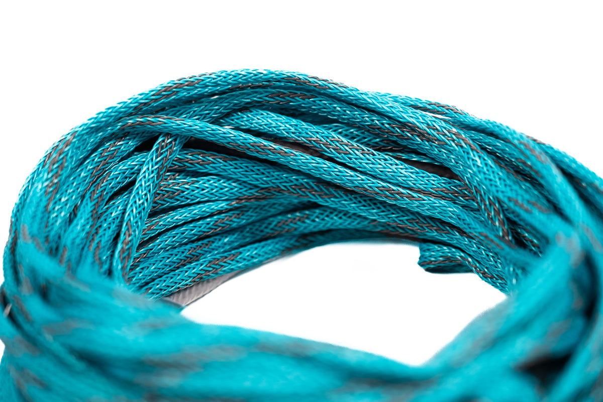 2027 Straightline Barefoot Spectra Fusion Line Teal — braid detail