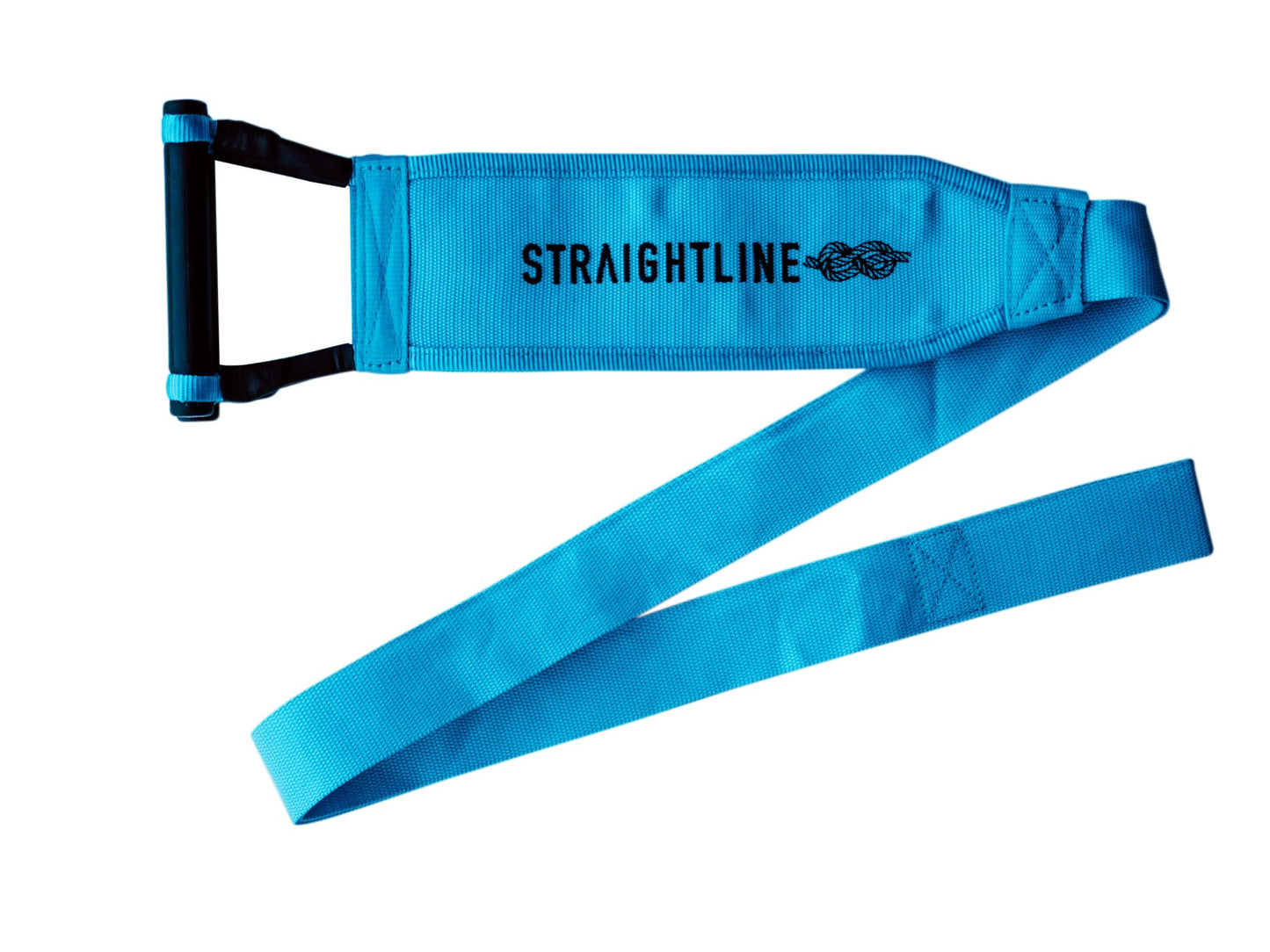 2027 Straightline Freestyle Ski Race Handle Blue — full wrap webbing