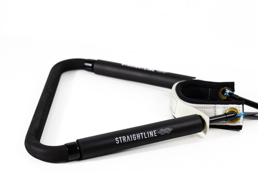 2027 Straightline Deluxe Barefoot Front Toe Handle Black — toe hold detail