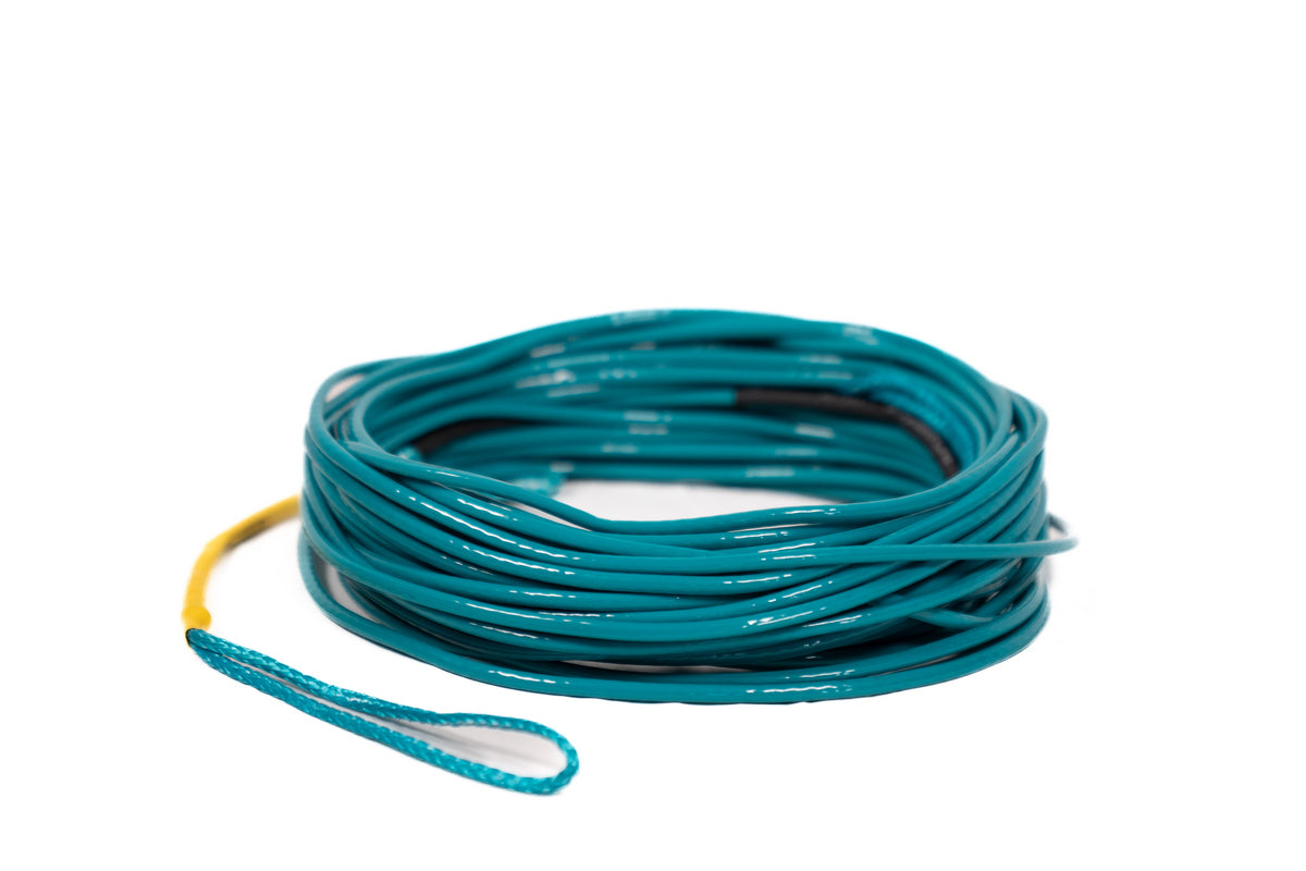 2027 Straightline Barefoot Thermal Line Teal — coiled mainline