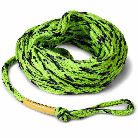 2027 Straightline 4 Person Tube Rope Green — coiled 60ft rope