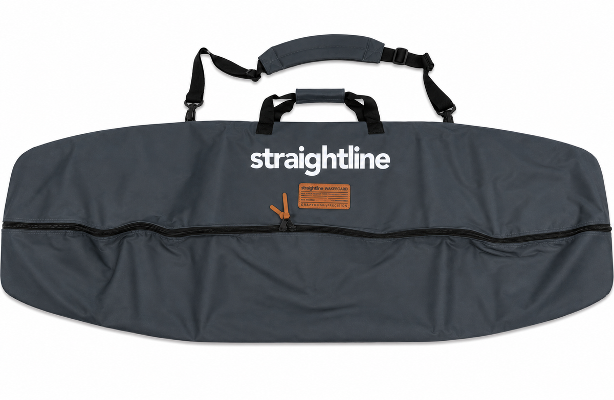 2027 Straightline Half Padded Wakeboard Bag Grey — full bag with carry handle