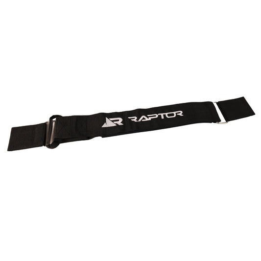 2027 Raptor Kneeboard Strap 3in Deluxe Black — padded strap and buckle