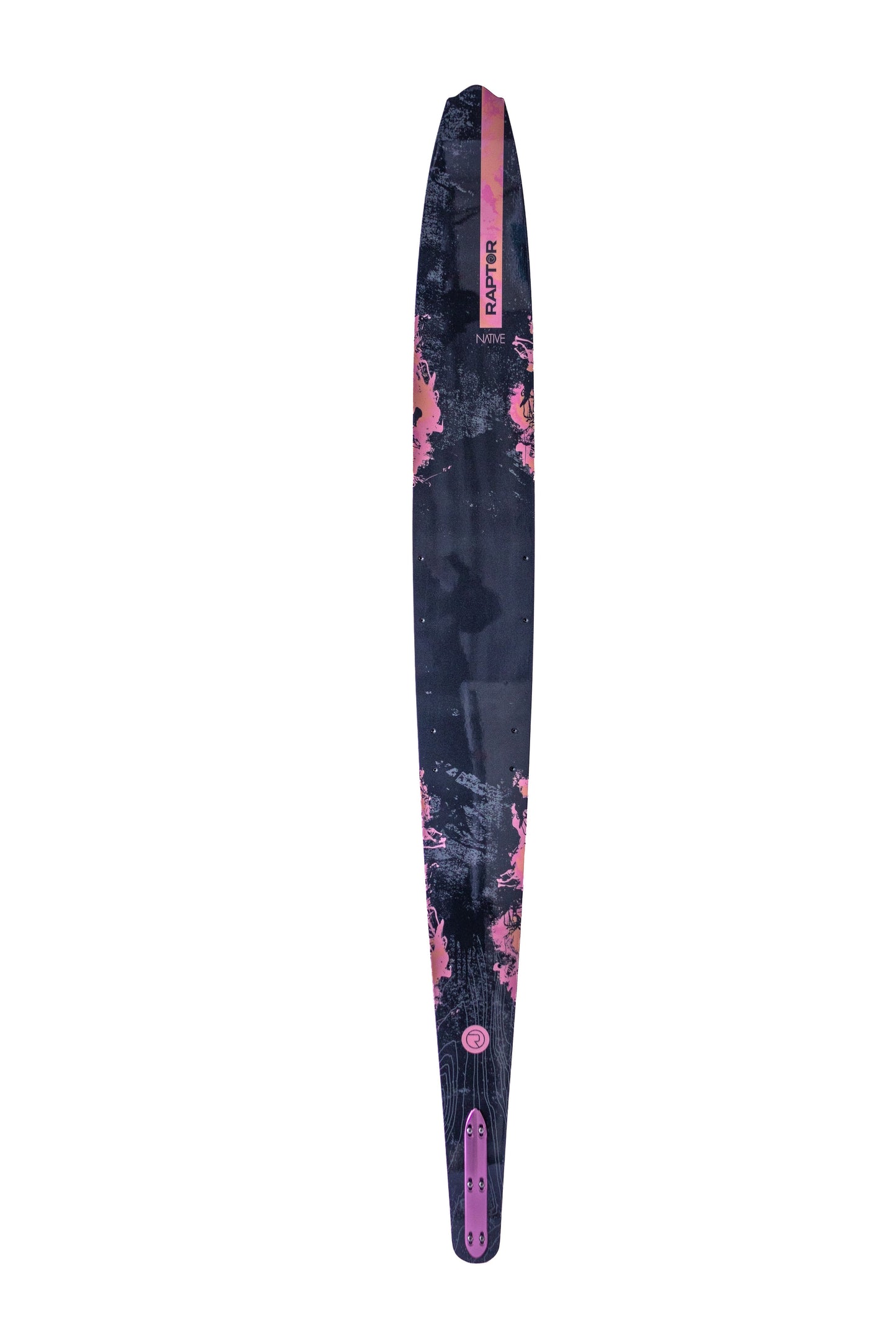 2027 Raptor Native Slalom Ski Pink — deck view