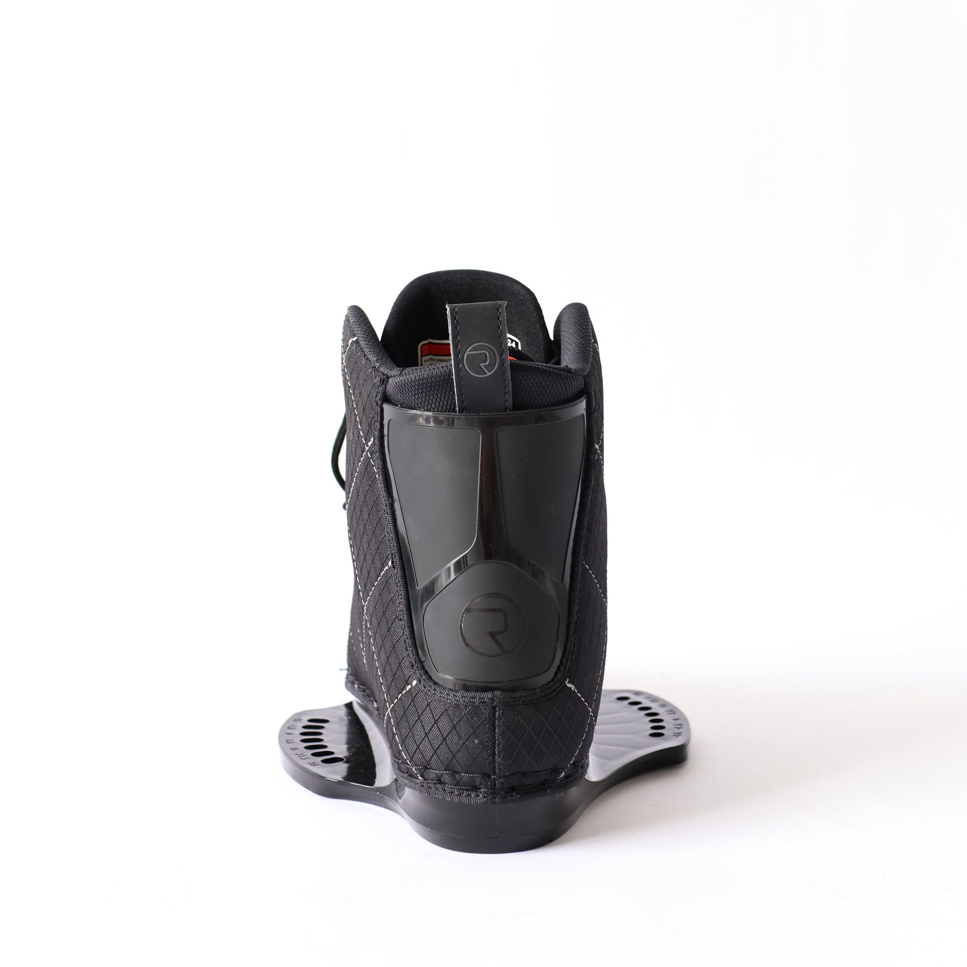 2027 Raptor Process Kids Wakeboard Bindings Black — rear view