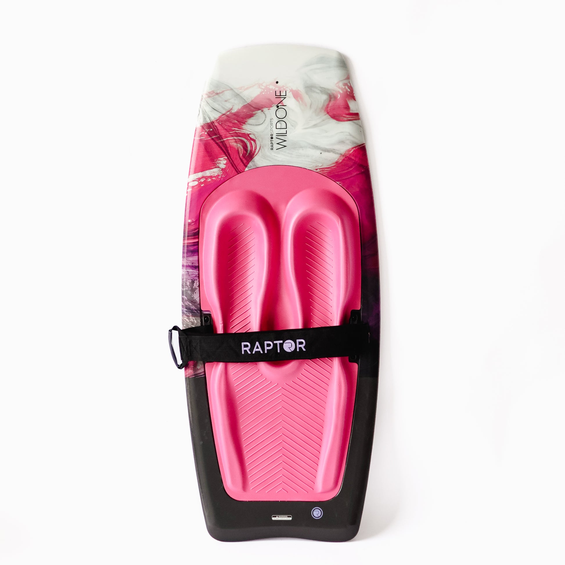 2027 Raptor Wild One Womens Kneeboard Pink — deck and pink kneepad