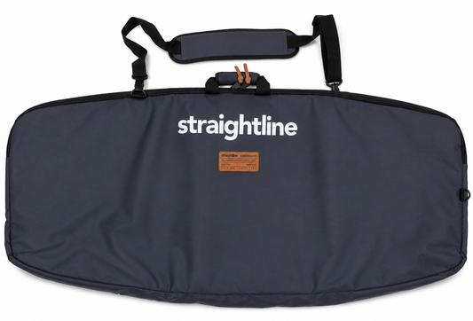 2027 Straightline Padded Kneeboard Bag Coal — full bag with shoulder strap
