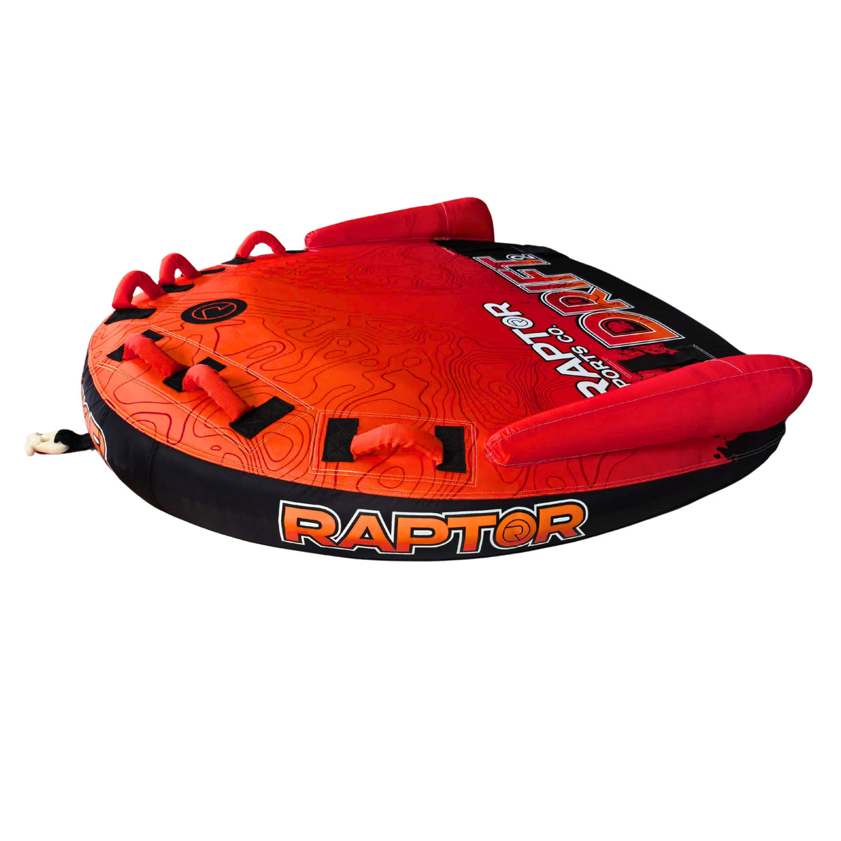 2027 Raptor The Drift 2 Towable Tube — side profile of the two-rider size