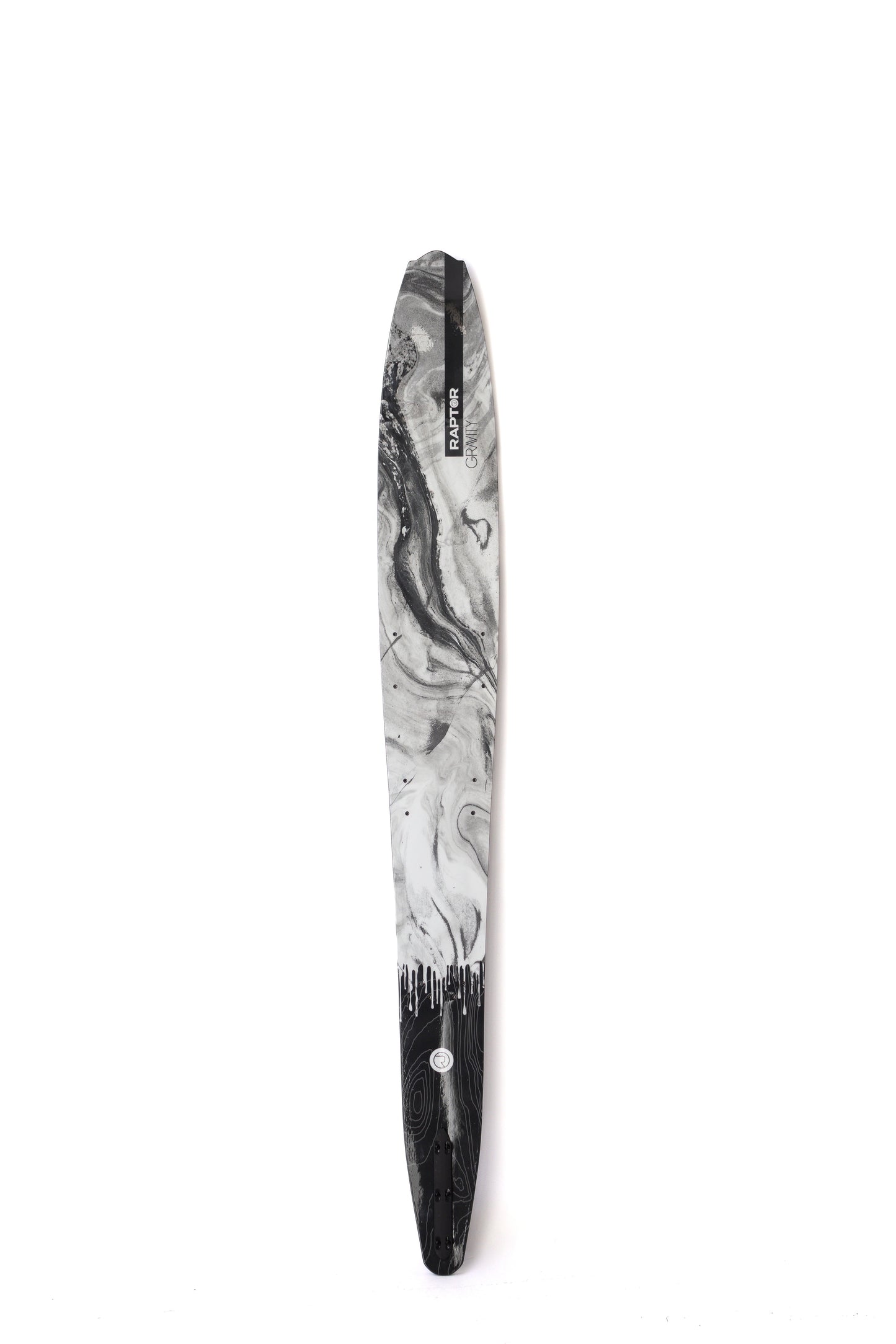 2027 Raptor Gravity Slalom Ski White — deck view