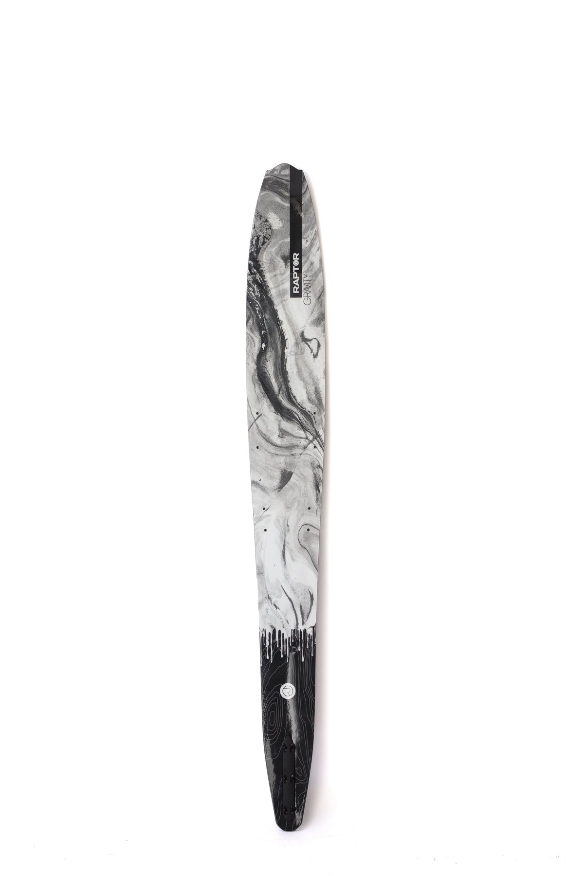 2027 Raptor Gravity Slalom Ski White — deck view