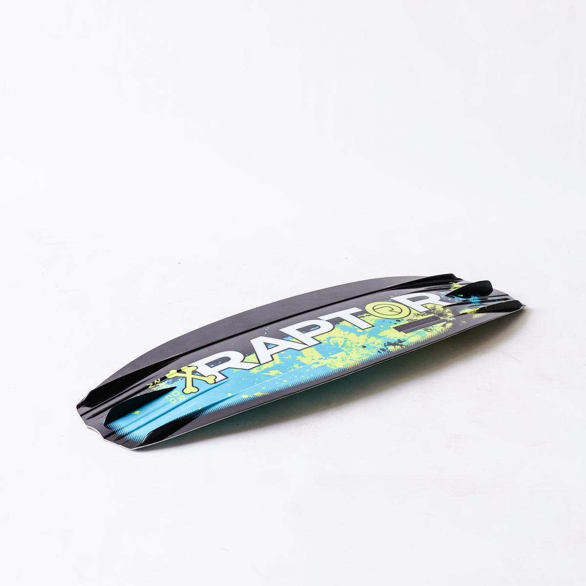 2027 Raptor Hazard Wakeboard — base angle showing centre fin
