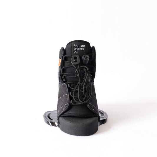 2027 Raptor Process Wakeboard Bindings Black — front view on baseplate