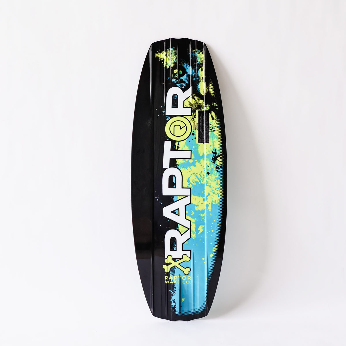 2027 Raptor Hazard Wakeboard — base and fins