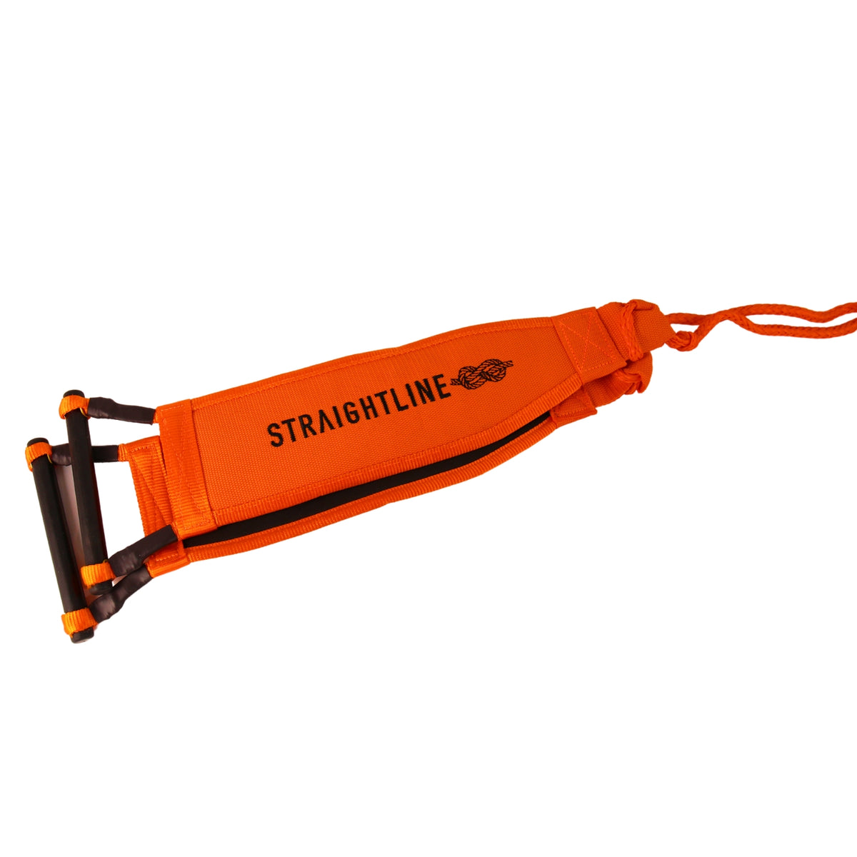 2027 Straightline Hotdog Ski Race Handle Crazy Orange — padded sleeve and bridle