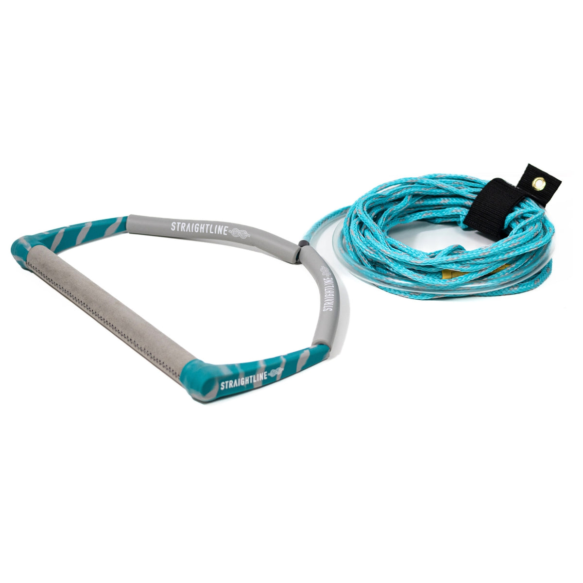 2027 Straightline Static Wakeboard Rope Package Teal — complete rope and handle