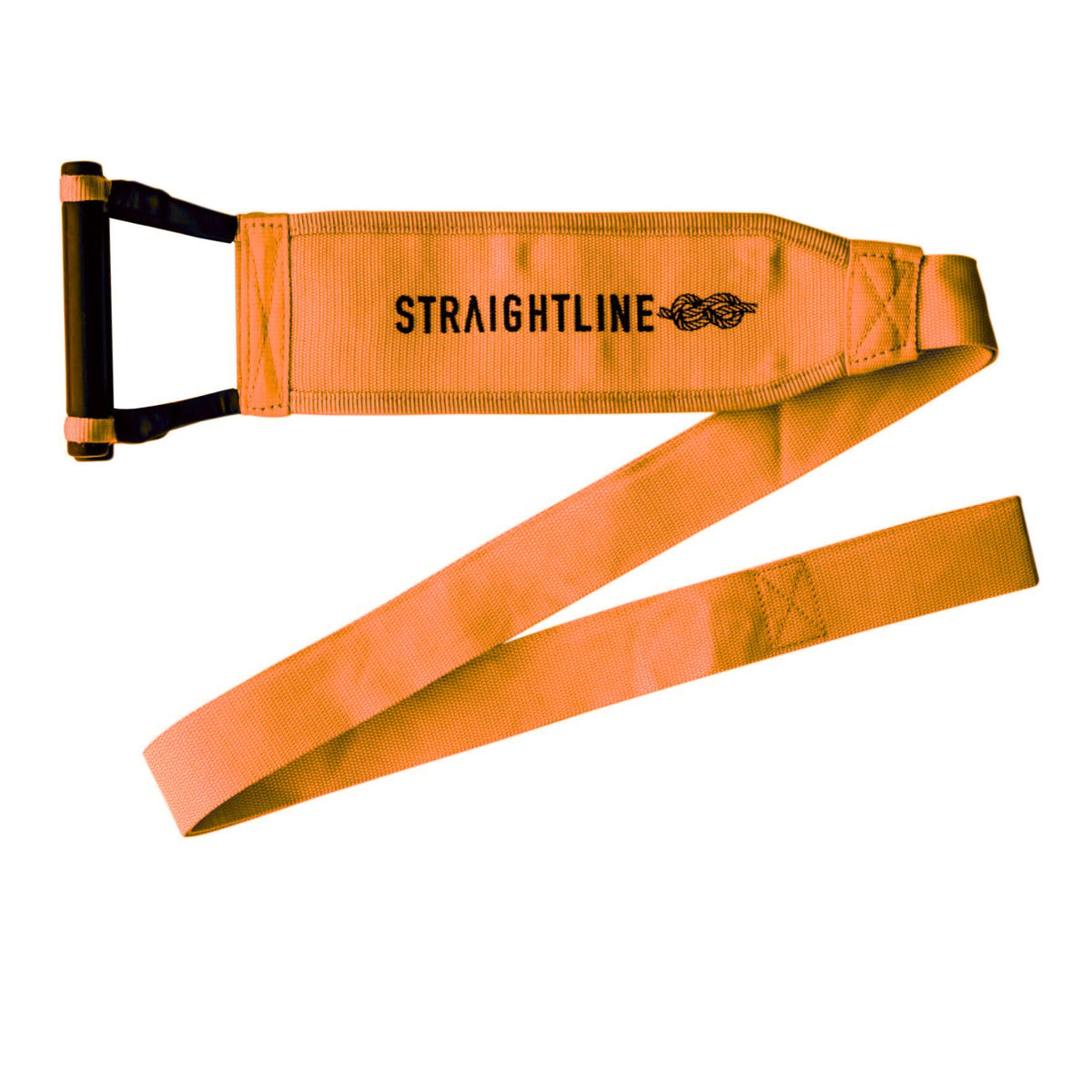 2027 Straightline Freestyle Ski Race Handle Burnt Orange — full wrap webbing