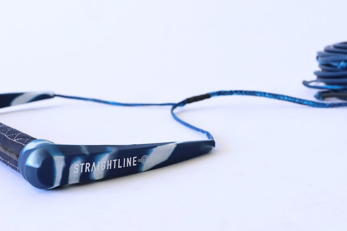2027 Straightline Raw Wakeboard Rope Package Navy — silicon coated mainline detail