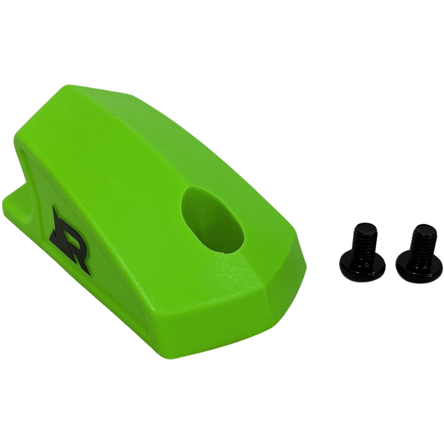 2027 Raptor Fibreglass Kneeboard Hook Green — hook and mounting bolts