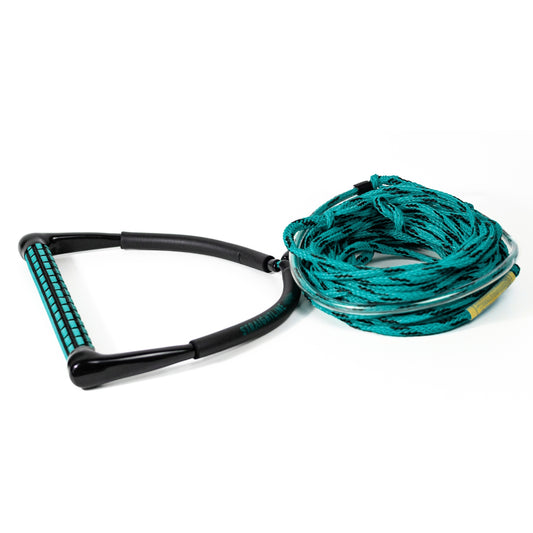 2027 Straightline TR9 Wakeboard Rope Package Teal — complete rope and handle