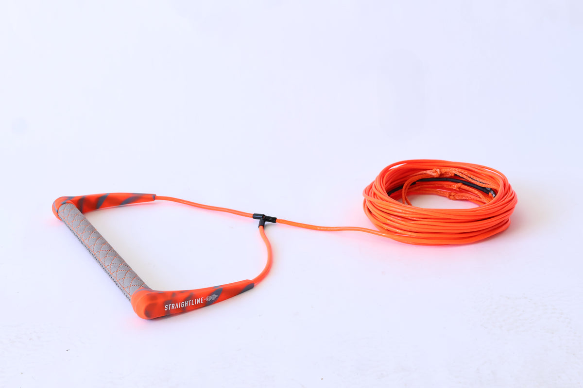 2027 Straightline Stab Wakeboard Rope Package Orange — 15in T6-6061 handle and mainline