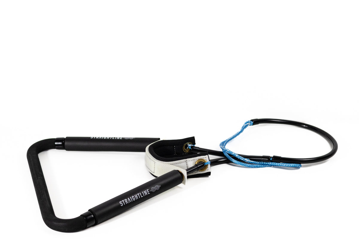 2027 Straightline Deluxe Barefoot Front Toe Handle Black — full handle