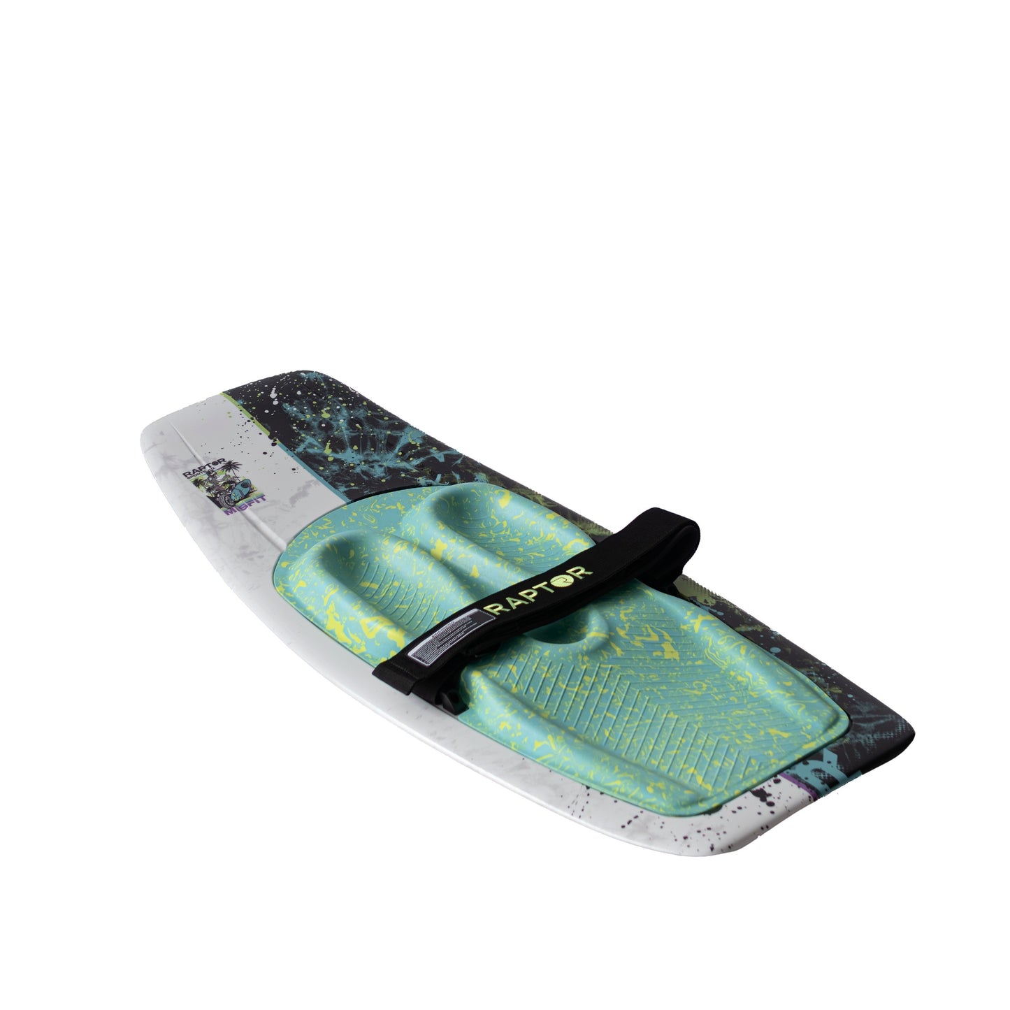 2027 Raptor Misfit Kneeboard Green — rail and channel detail