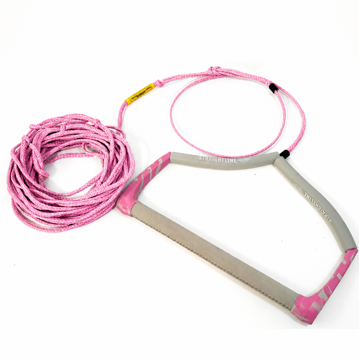 2027 Straightline Static Wakeboard Rope Package Pink — complete rope and handle