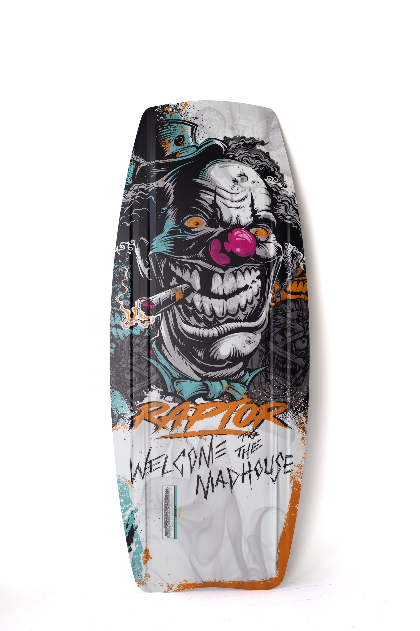2027 Raptor Welcome To The Madhouse Kneeboard White — base graphic