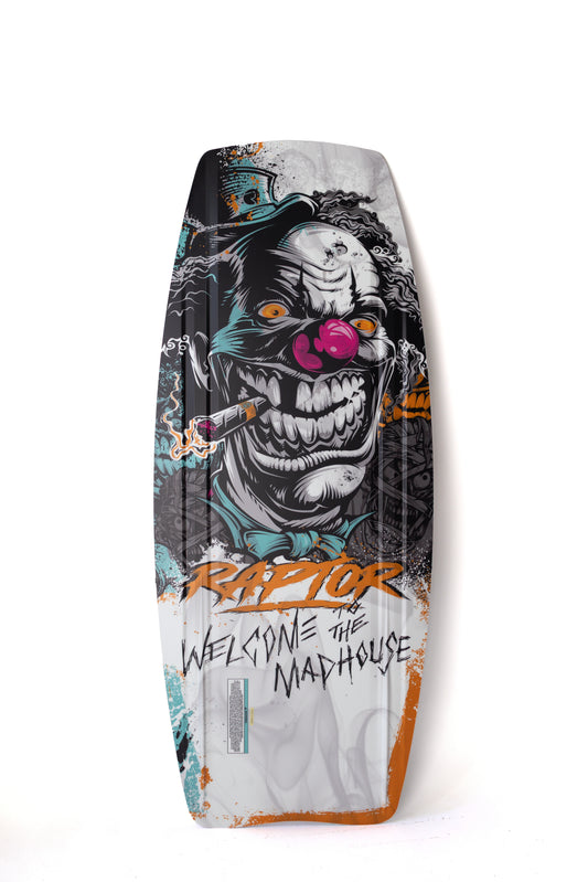 2027 Raptor Welcome To The Madhouse Kneeboard White — base graphic