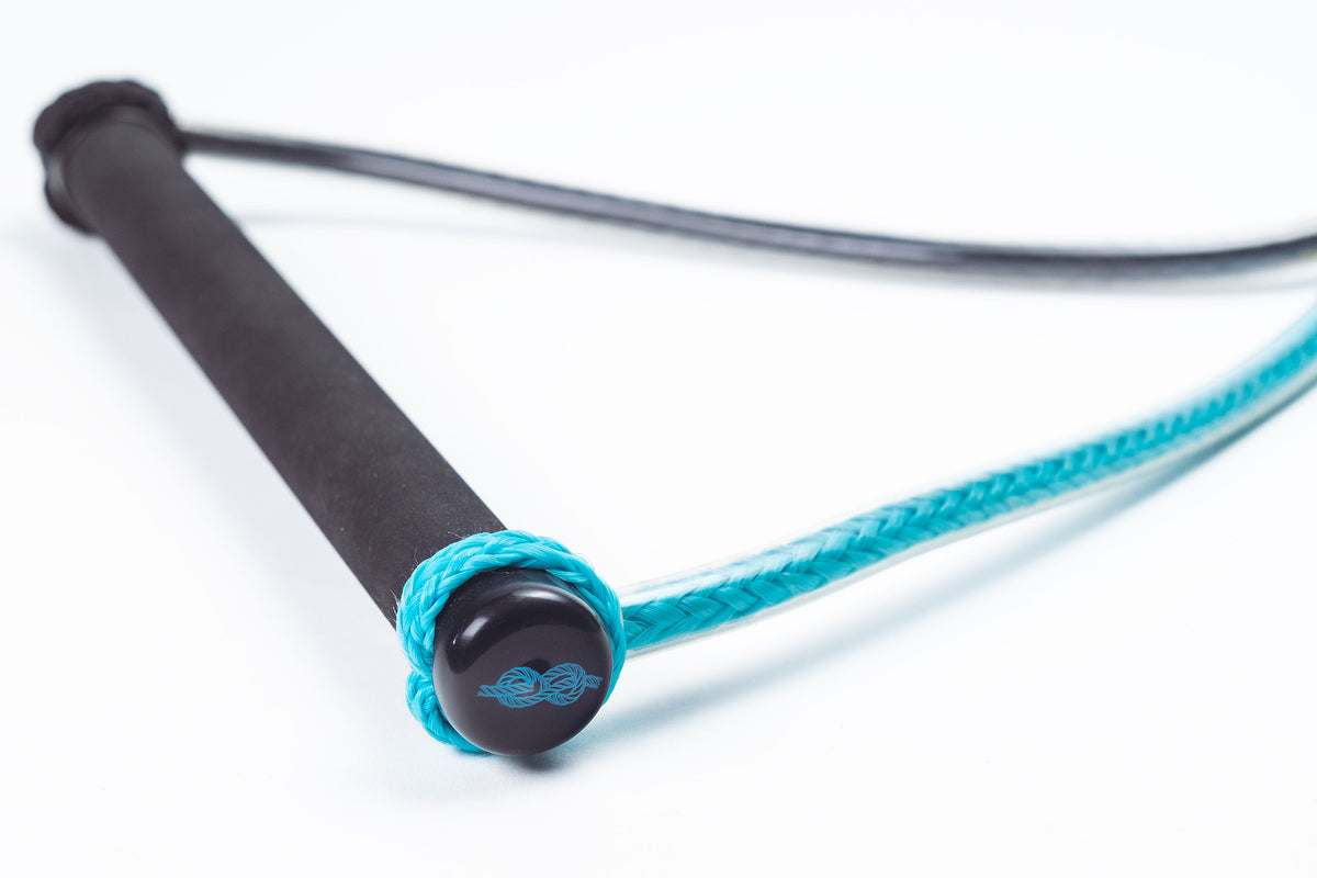 2027 Straightline Wreckless Tournament Package — cross weave handle and aluminium bar detail