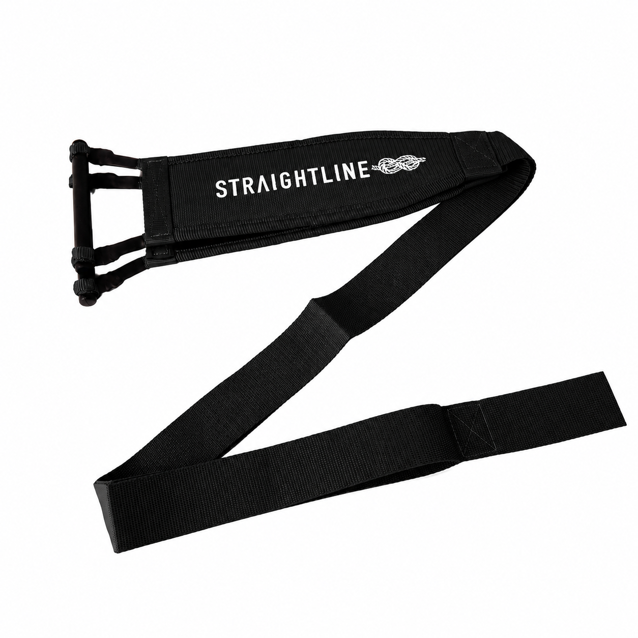 2027 Straightline Freestyle Ski Race Handle Black — full wrap webbing
