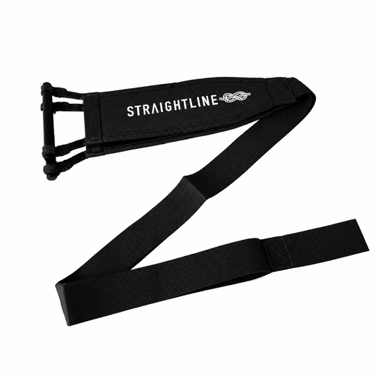 2027 Straightline Freestyle Ski Race Handle Black — full wrap webbing