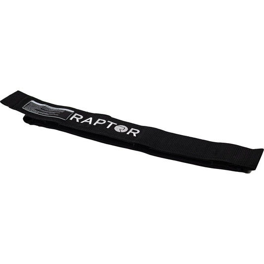 2027 Raptor Double Locking Kneeboard Strap Black — full strap