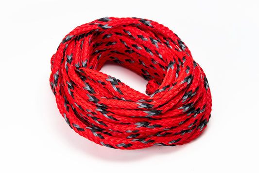 2027 Straightline 4 Person Tube Rope Red — coiled 60ft rope