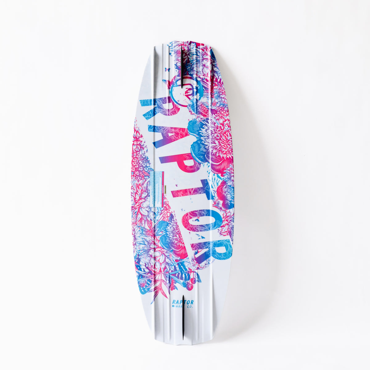 2027 Raptor Sunrise Wakeboard — base and fins