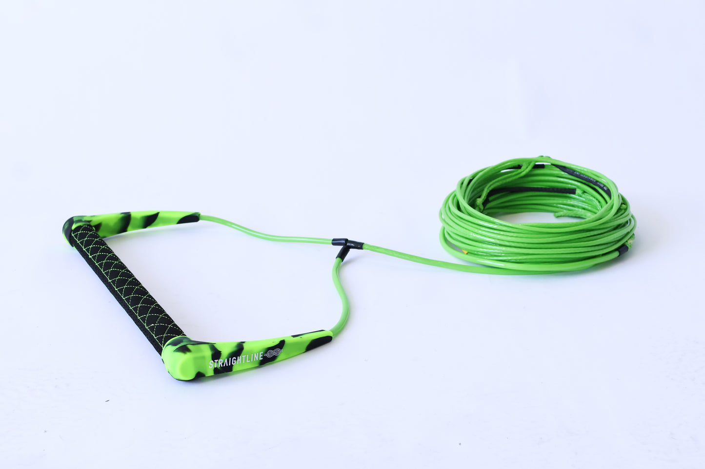 2027 Straightline Stab Wakeboard Rope Package Green — 15in T6-6061 handle and mainline