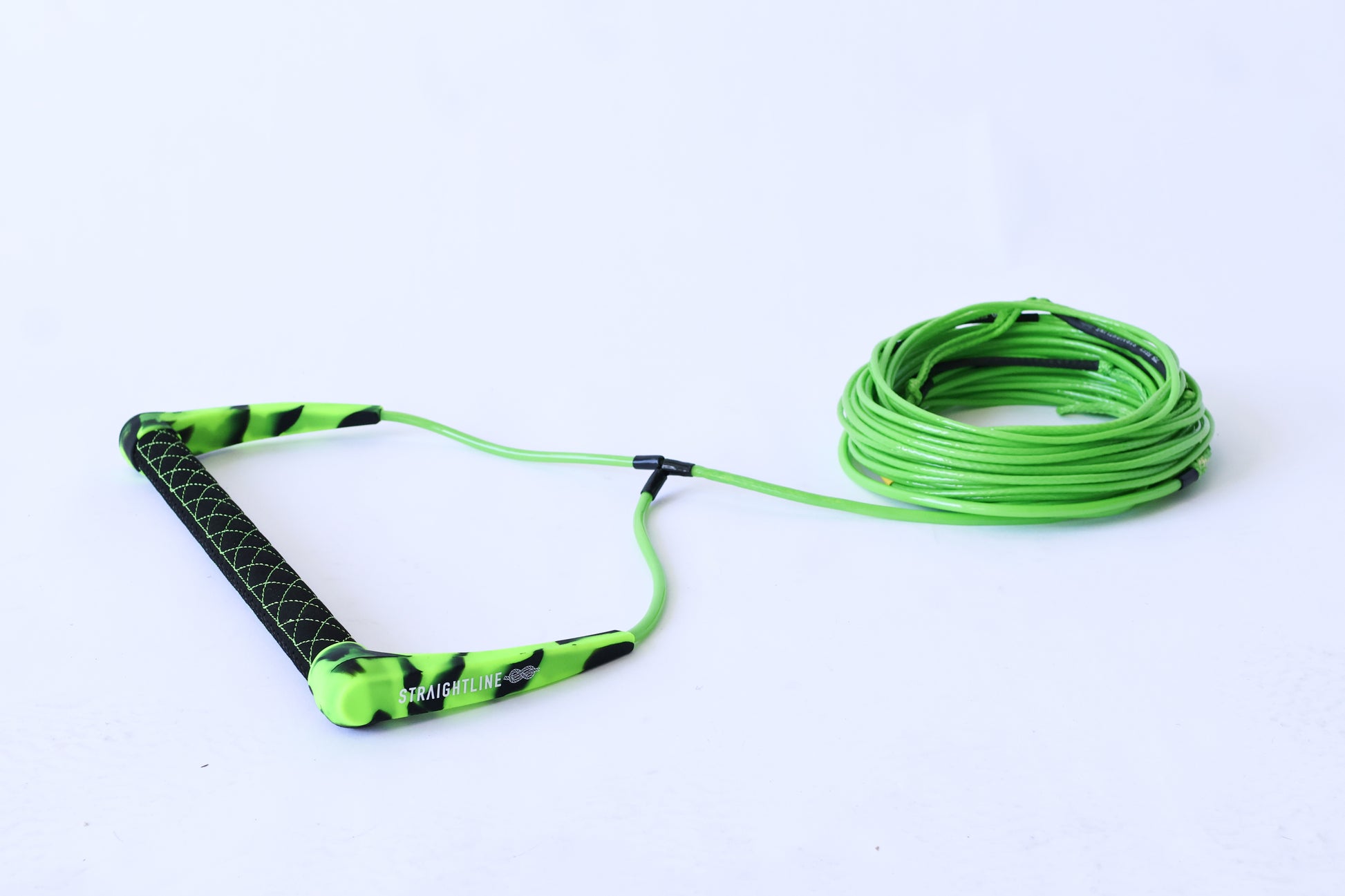 2027 Straightline Stab Wakeboard Rope Package Green — 15in T6-6061 handle and mainline