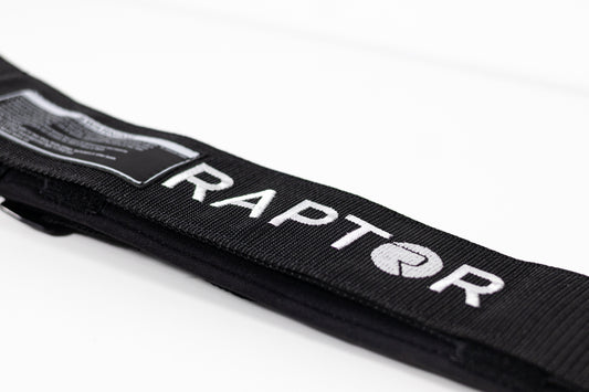 2027 Raptor Kneeboard Strap 3in Comp Black — stainless roller detail