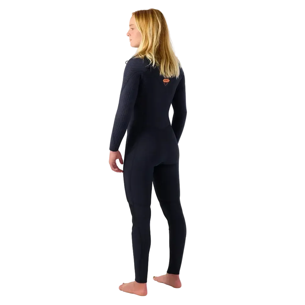 Womens HyperFreak 4/3+ Steamer Chest Zip Wetsuit - Black WELCOME BOARDSTORE 3