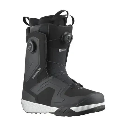 2026 Salomon Dialogue Dual BOA Snowboard Boots - Black / Black / White